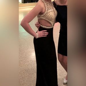 jovani black full-length prom/formal dress